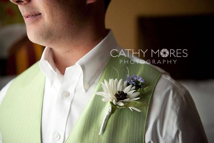 Groom's boutonniere