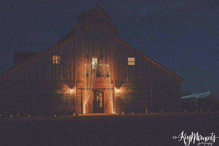 Barn at night