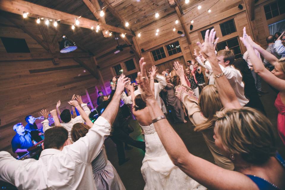 Guests dancing