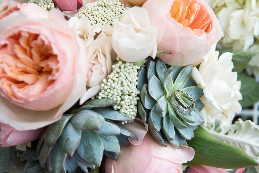Bridal Bouquet with Succulents