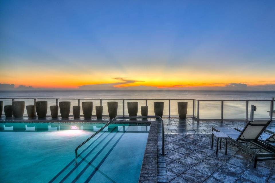 Rooftop Terrace at Sunrise