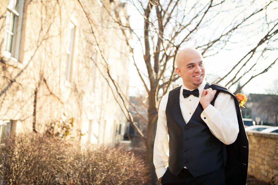 Groom portrait