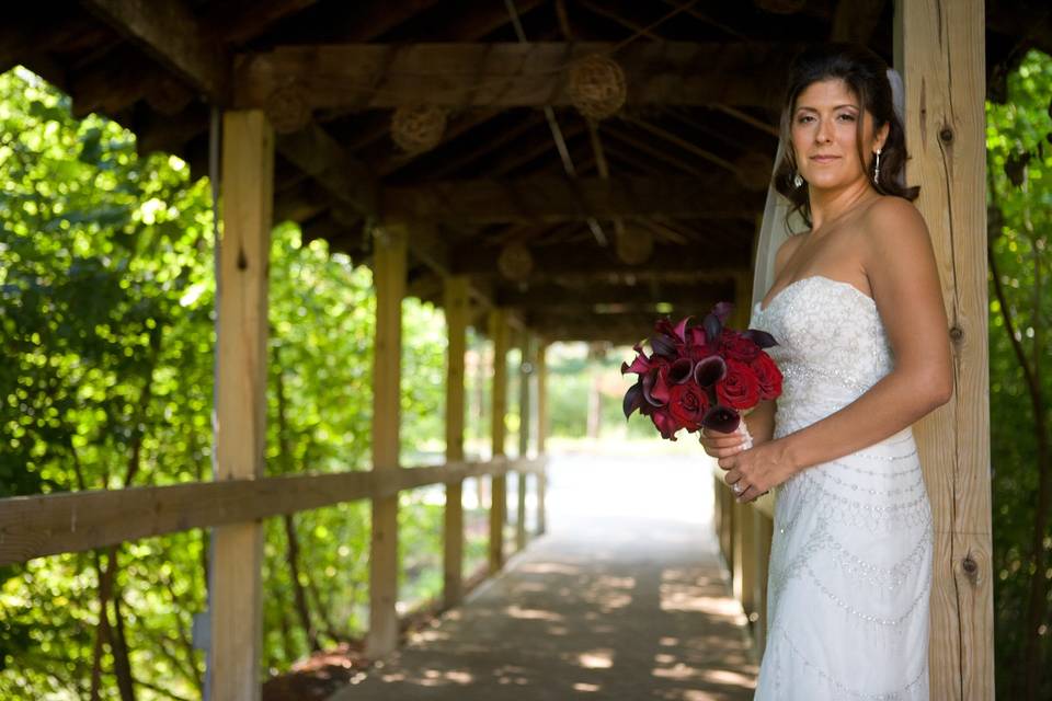 Bride before ceremony