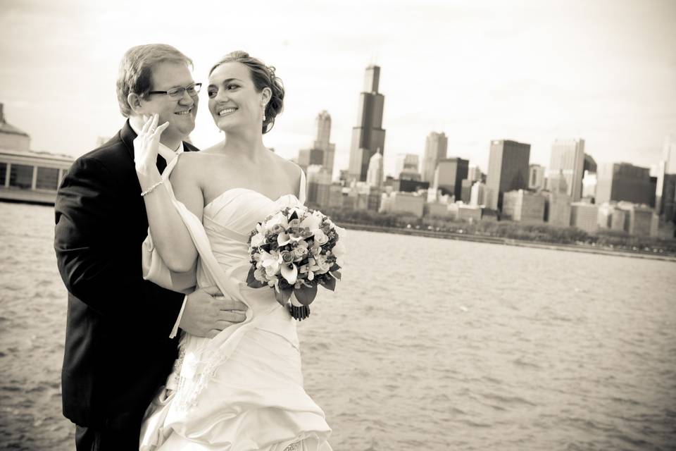 Planetarium bride & groom