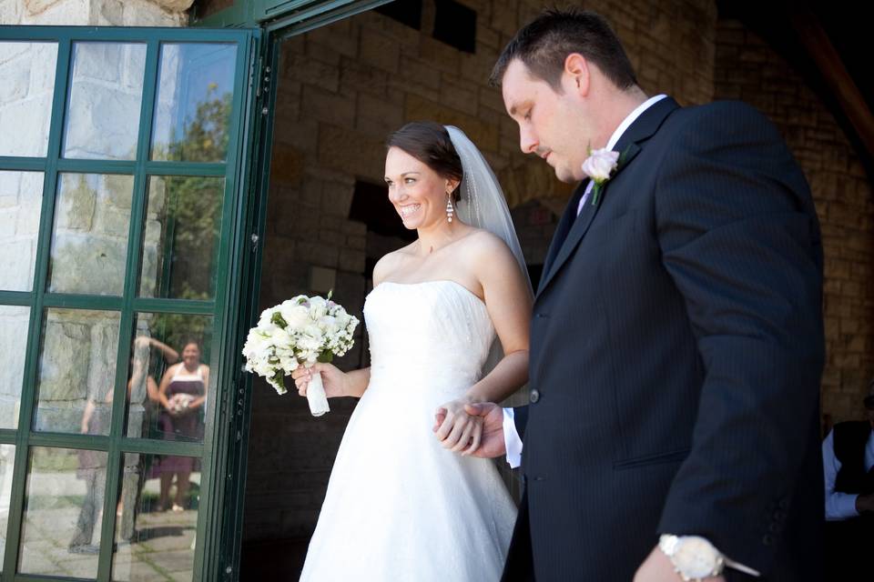 Promontory Point bride aisle