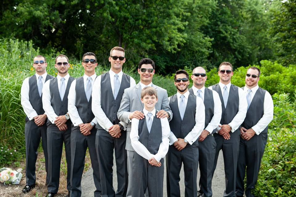 Groomsmen garden