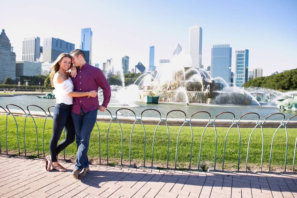 Buckingham Fountain Engagement