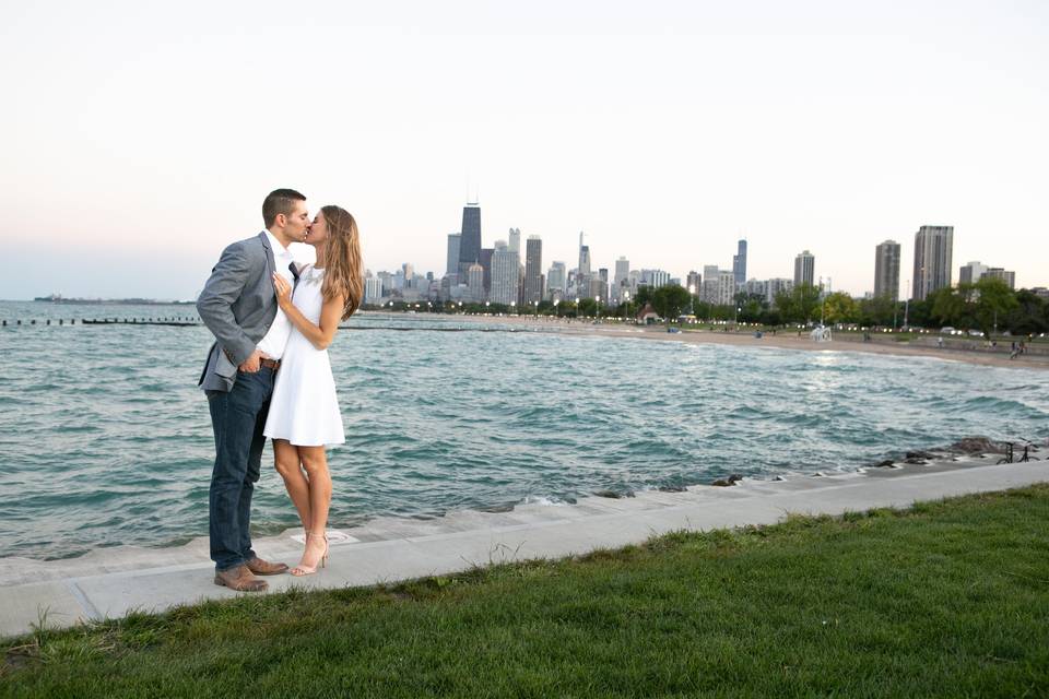 North ave beach engagement