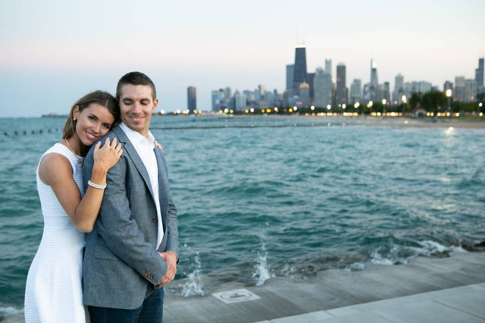 North Ave Beach engagement