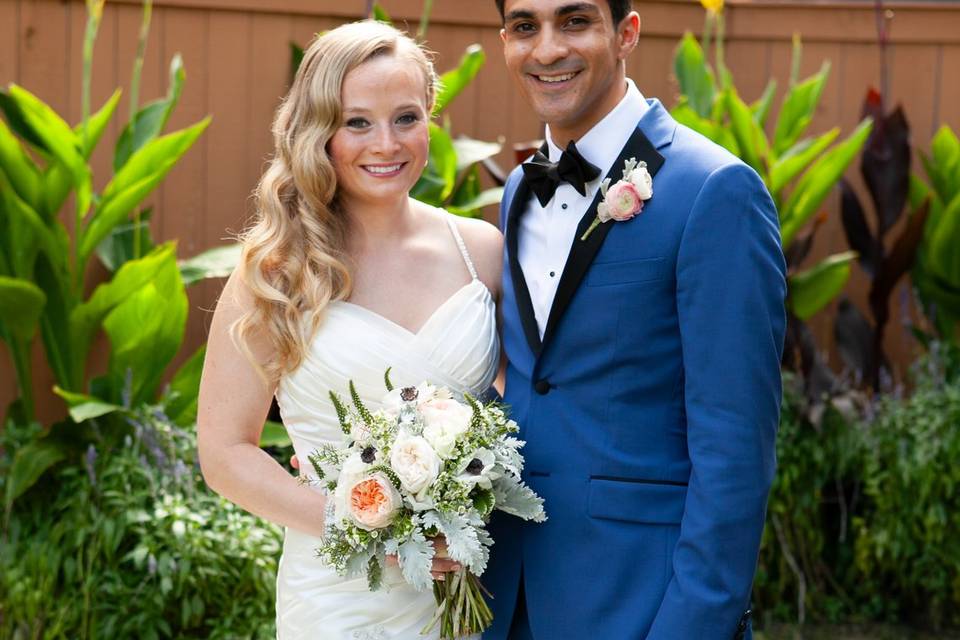 Bride and groom Hotel Baker