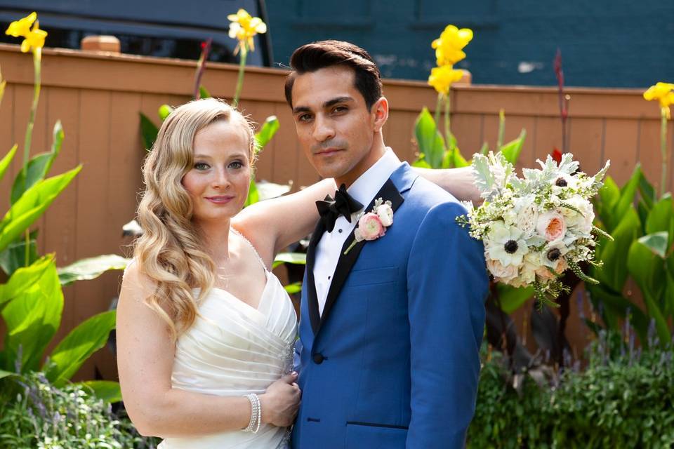 Bride and groom Hotel Baker