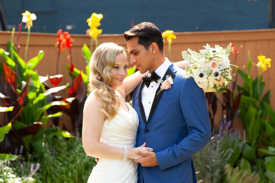 Bride & Groom in Hotel Baker