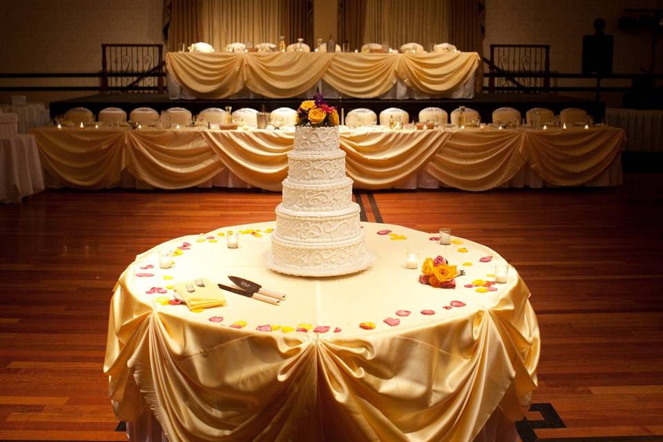 Ballroom at evening