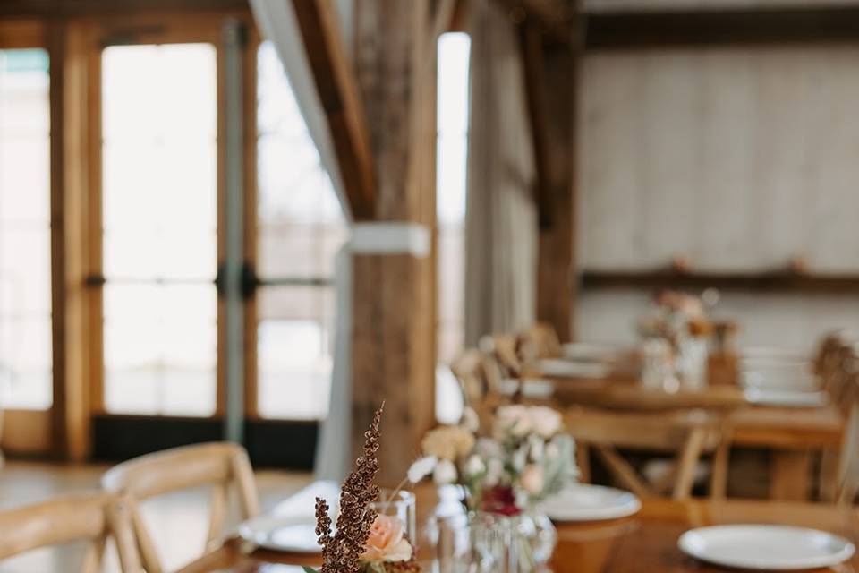 Dried floral arch