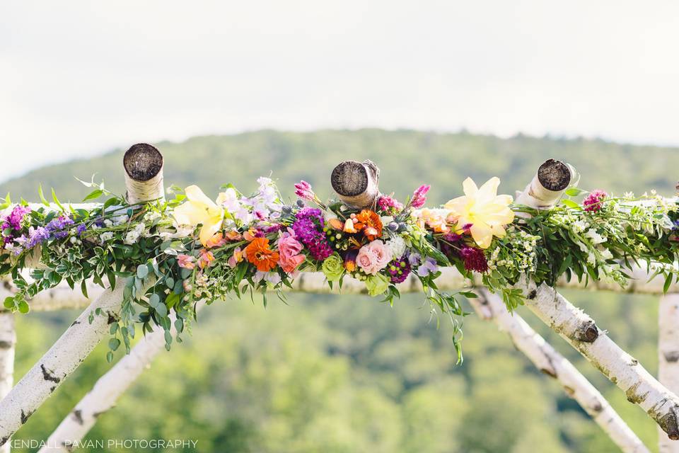 Wedding arch decor