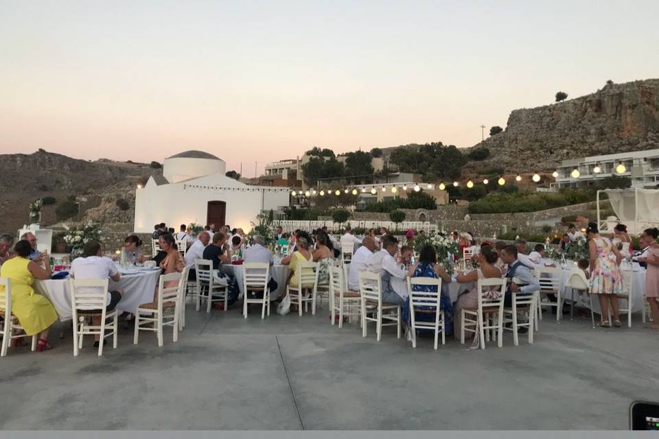 Destination wedding at Ktima Lindos