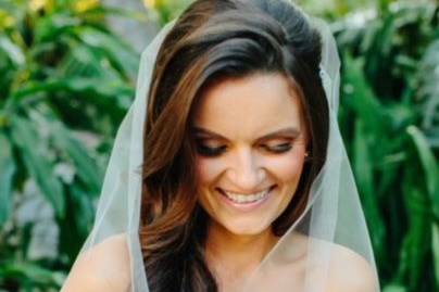 Lovely bride with bouquet