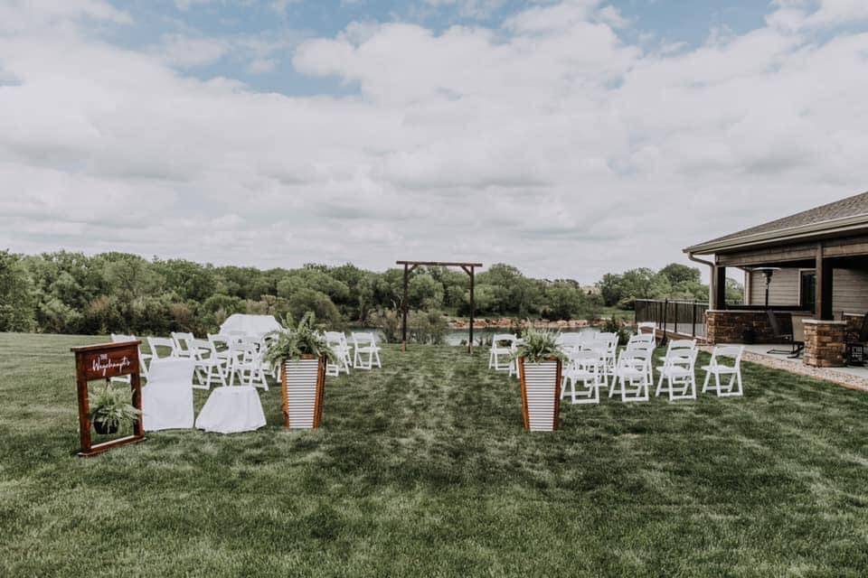 Summertime ceremonies on the lawn