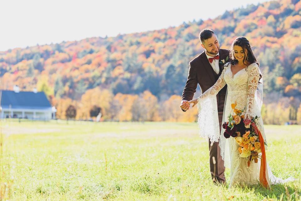 Fall wedding in VT