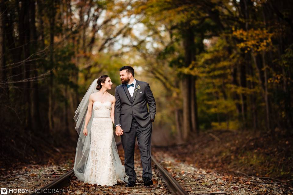 Railroad Tracks in the Fall