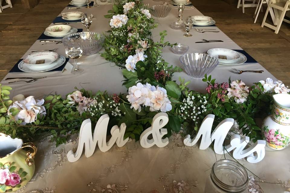 Head table decor