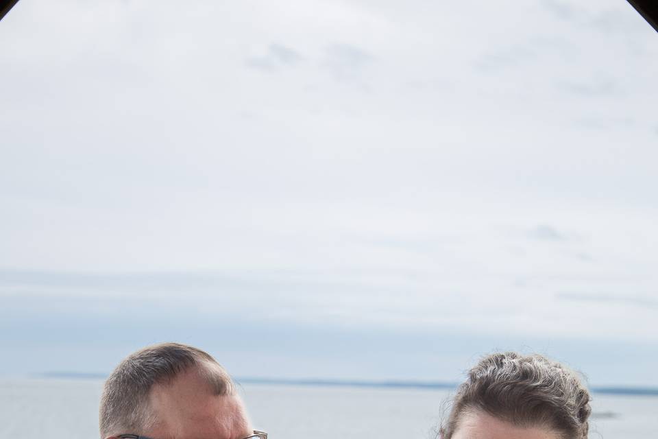 Wedding by beach