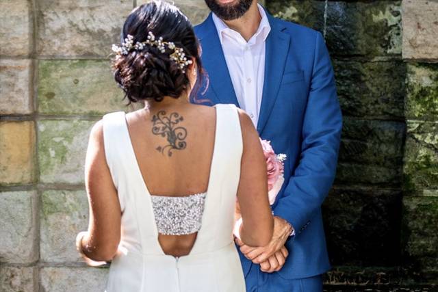 Happy newlywed