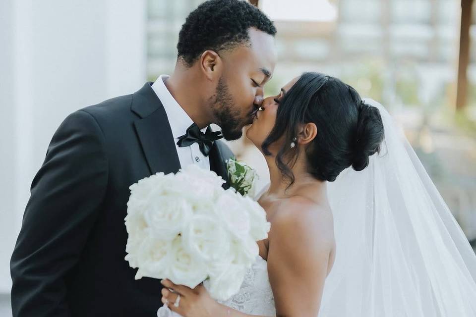 Bride updo