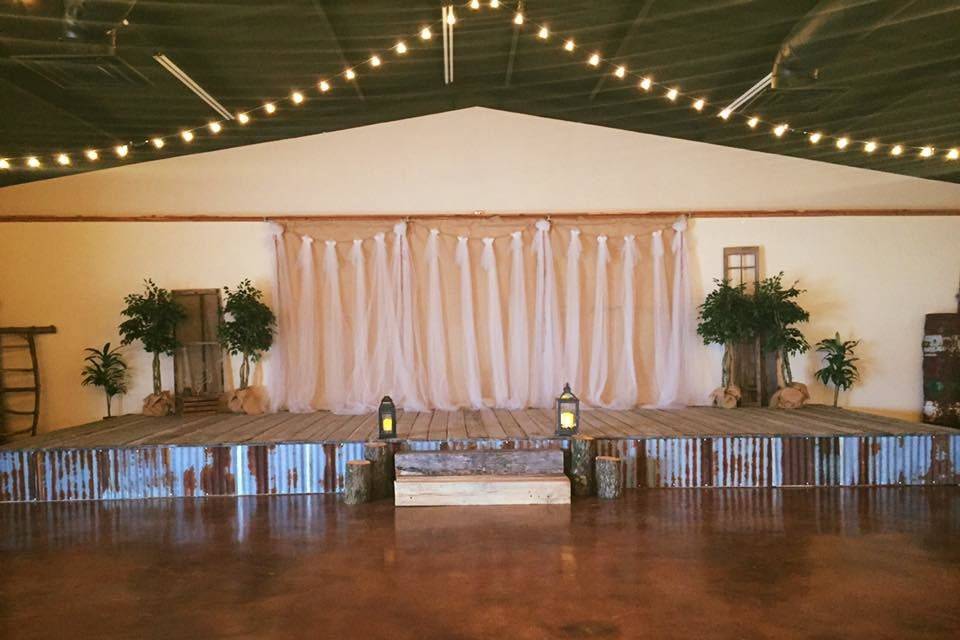 Wedding ceremony area