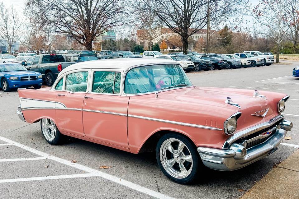 Pink Chevy Weddings