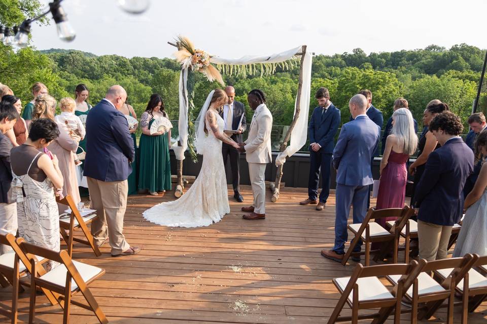 Rooftop Deck Ceremony