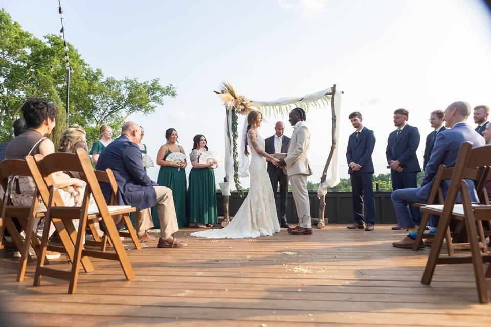 Rooftop Deck Ceremony