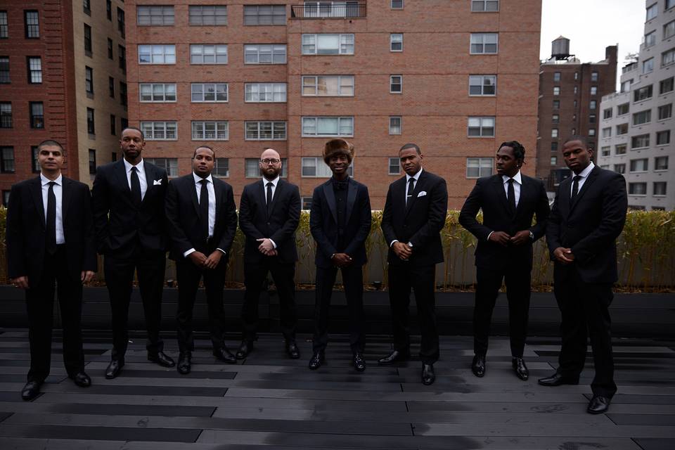Men in black suits