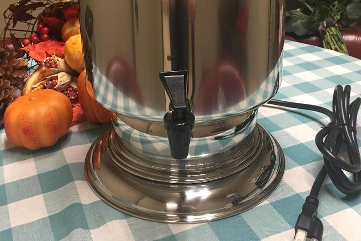 36 Cup Stainless Coffee Maker - All Valley Party Rentals