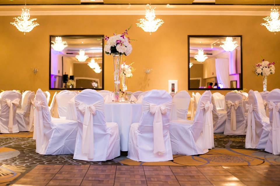 Lakeside ballroom wedding