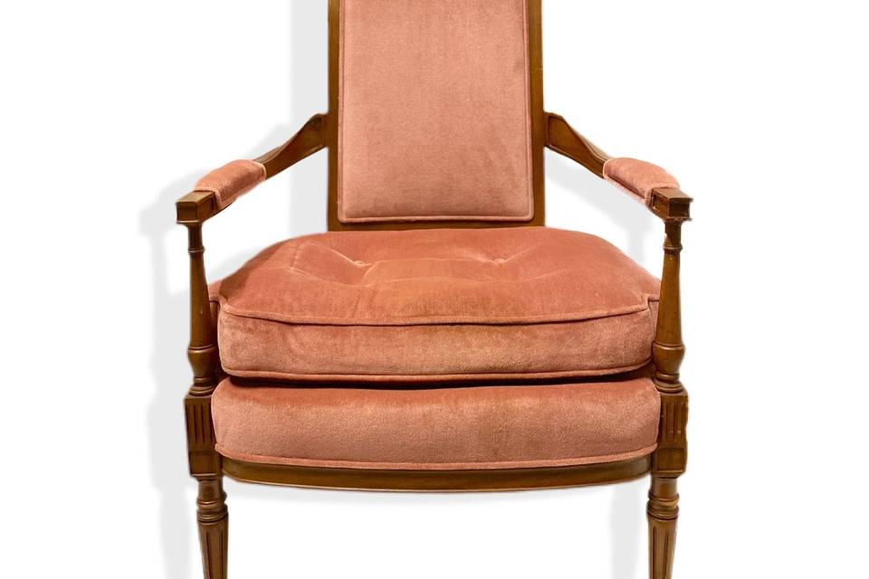 Plush Dusty Rose Chair
