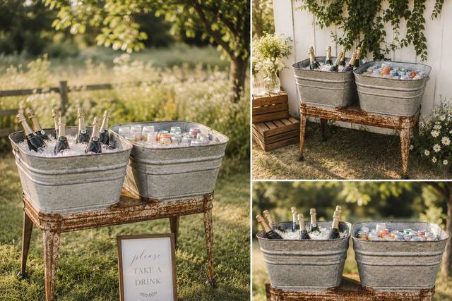Vintage Washtub Drink Cooler