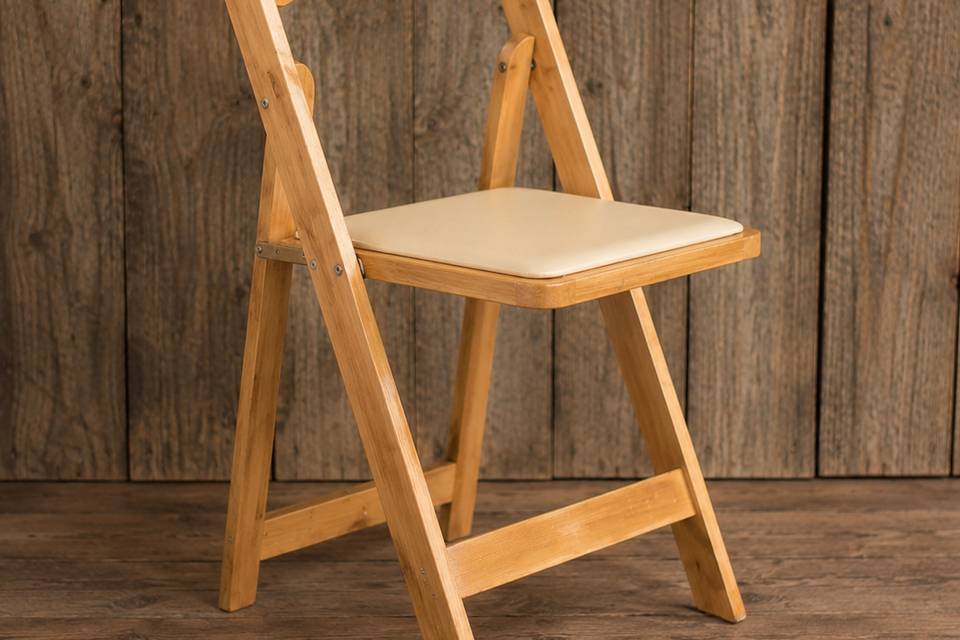 Natural Wood Folding Chairs