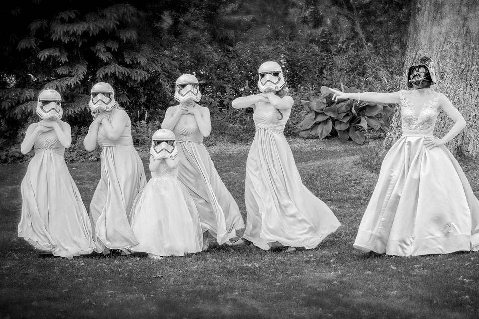 Star Wars Wedding Photo