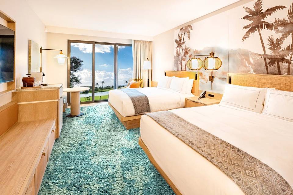 Lagoon View Double Queen Room