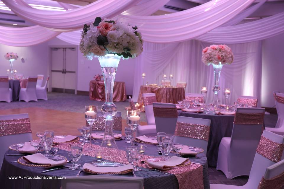 Ballroom set up