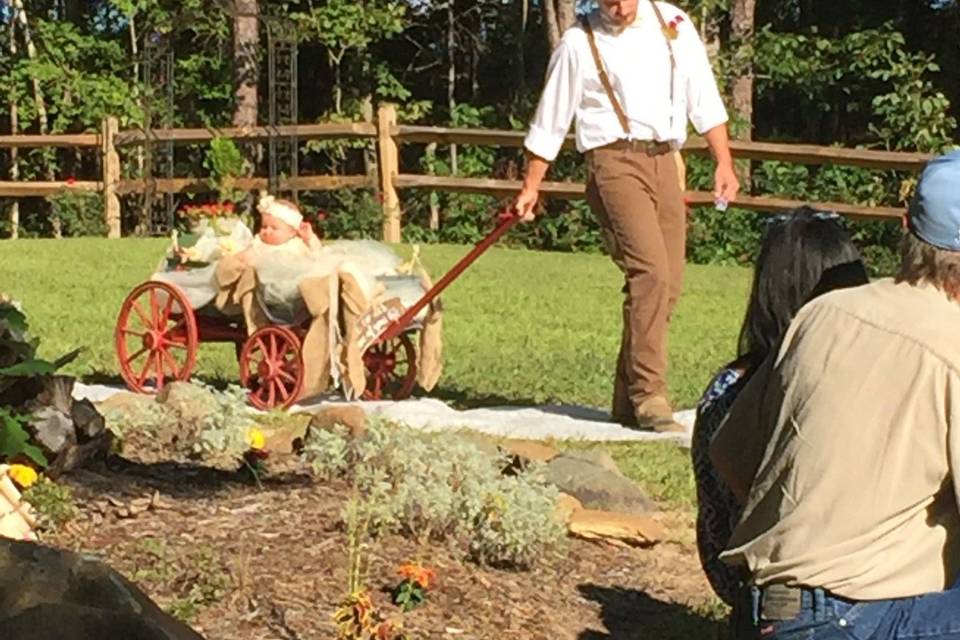 The groom and his daughter