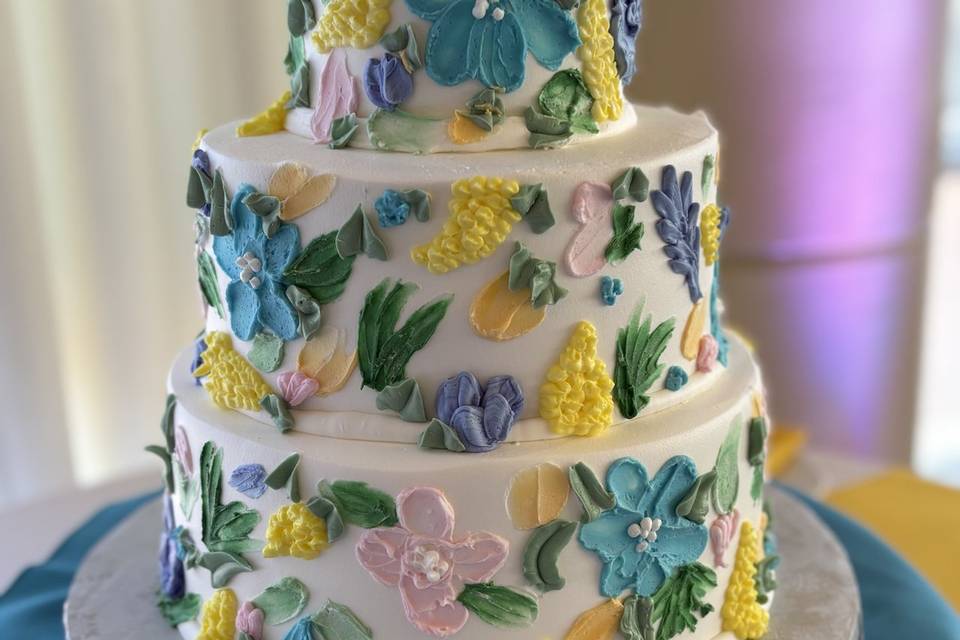 Bright painted florals