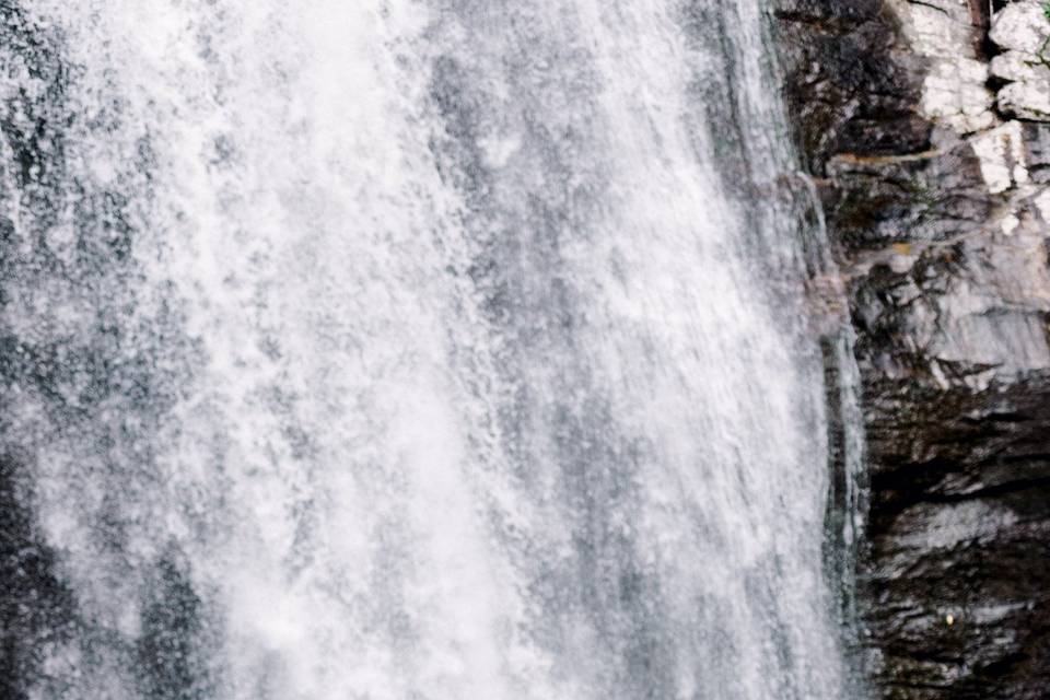 Asheville Waterfall Engagement