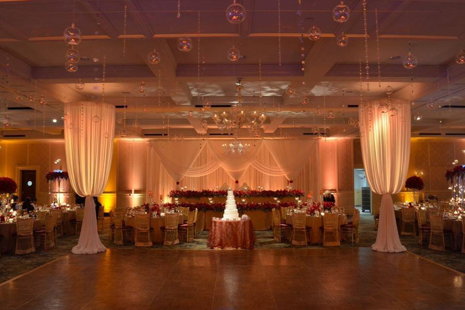 Reception in a french farm house