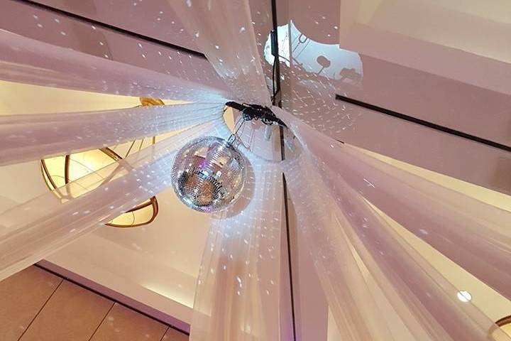 Ceiling Treatment with Disco Ball