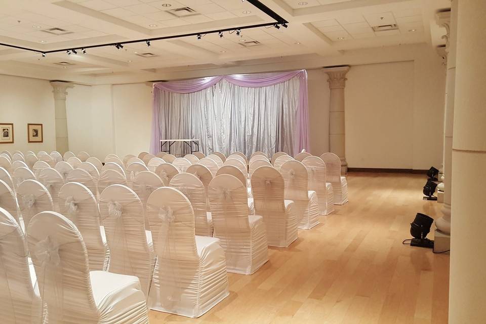 Wedding ceremony area