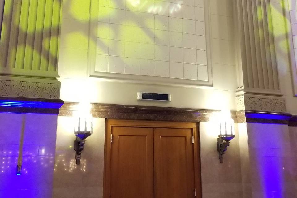 Custom Gobo and intelligent lighting