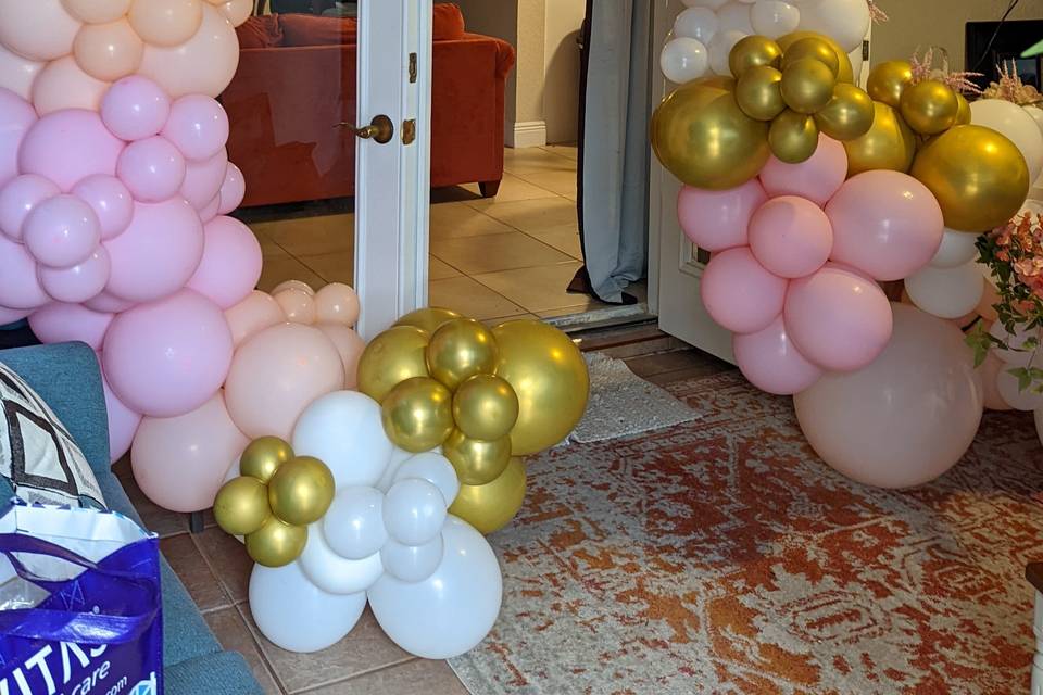 Balloons for a backyard party