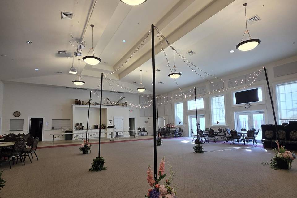 Balloon and floral decor